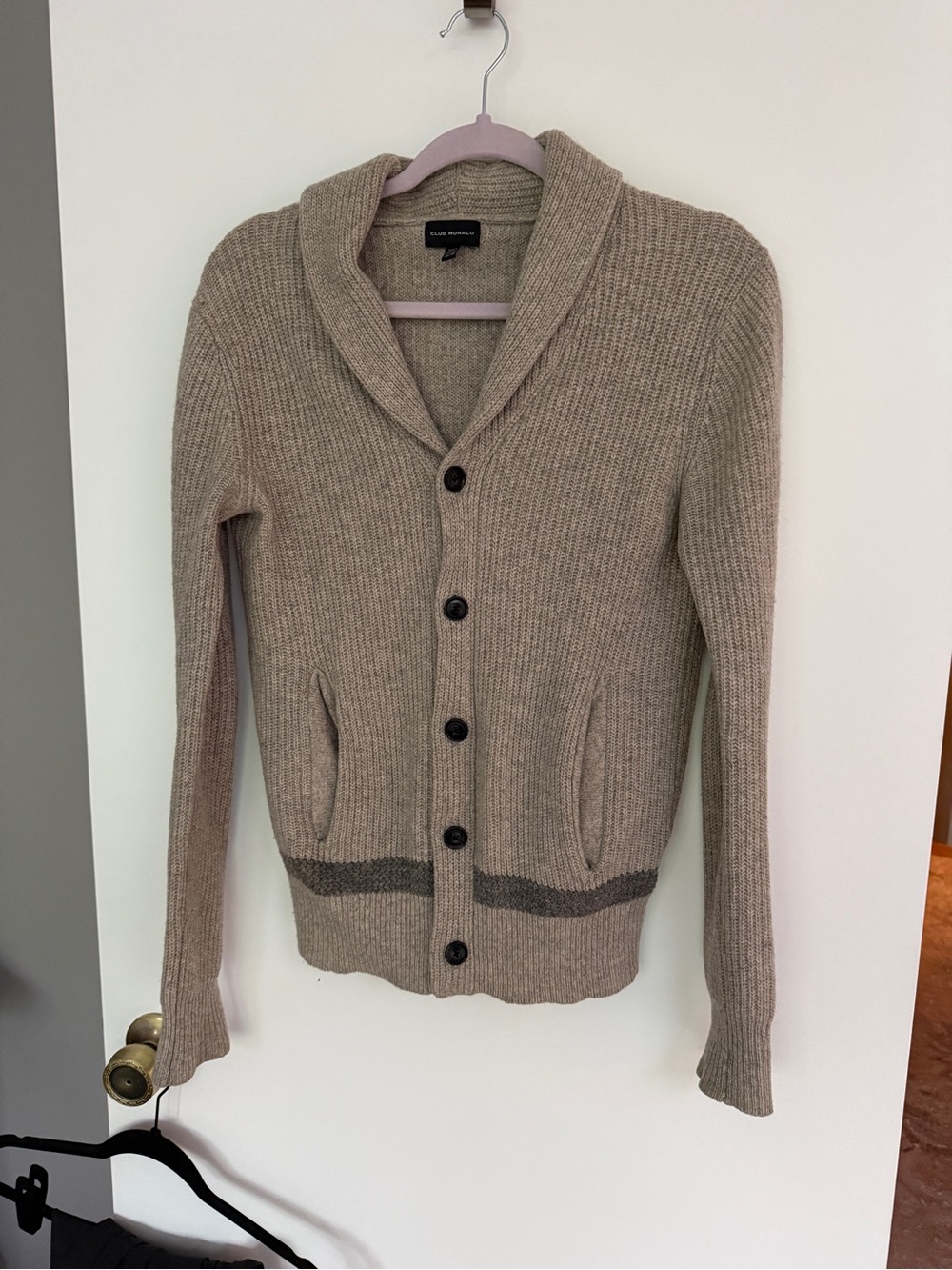 CLIB MONACO Shawl Collar Cardigan